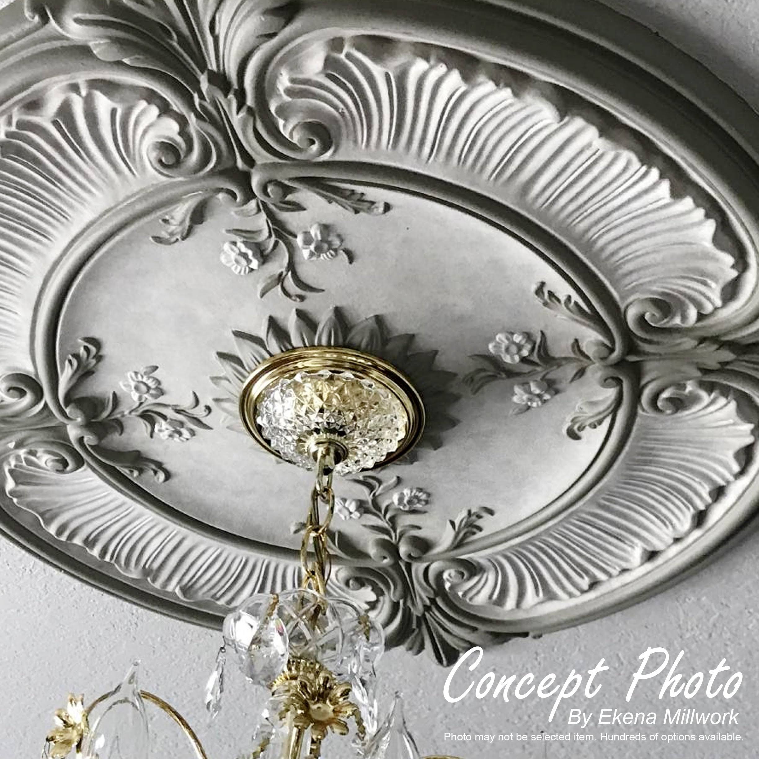 15 3/8x22OD x 4 1/4x22ID x 1 1/2x22P Ceiling Medallion L9631