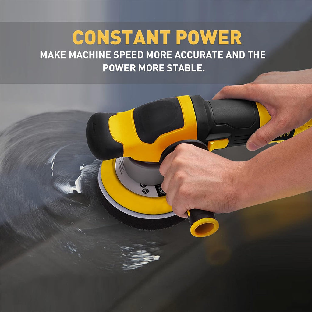 6-inch Variable Speed Dual Action Polisher with Detachable Handle V797352