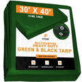 Green Waterproof Poly Tarp 30 Feet x 40 Feet 10 Mil A948