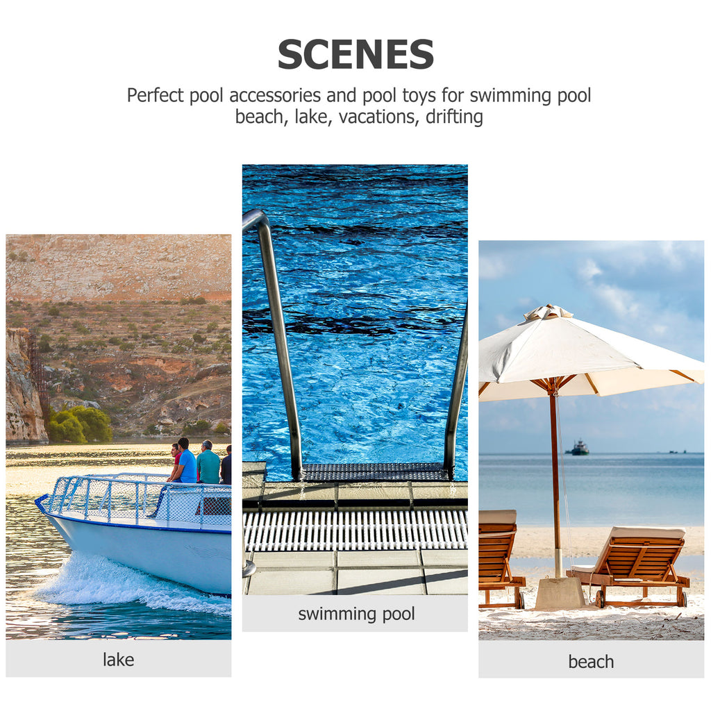 2 Pcs Swimming Pool Mesh Chair Net Bag Float Accessory P74161