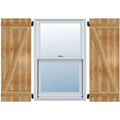 Rough Sawn Western Red Cedar Board-n-Batten Shutters F675305