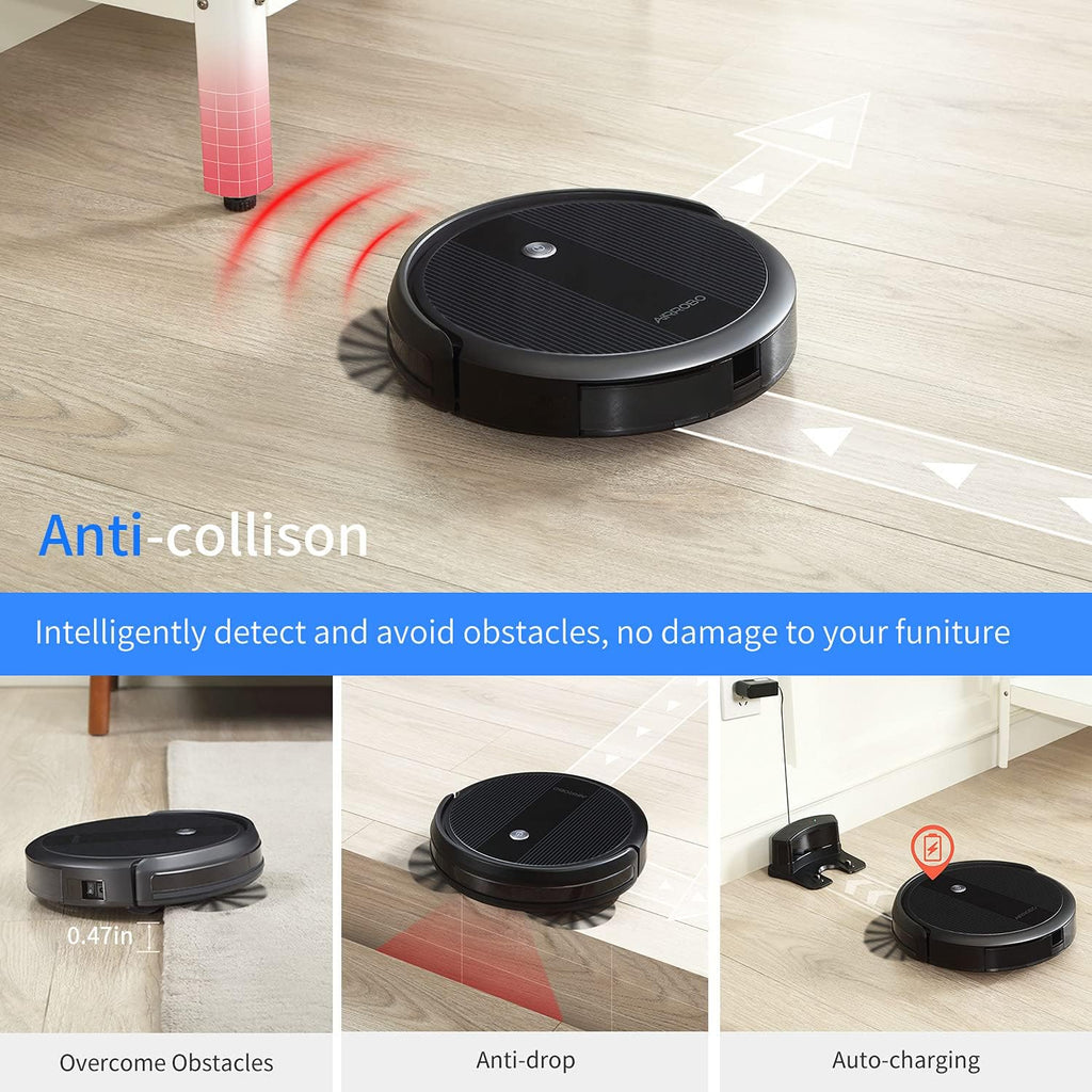 Robot Vacuum Cleaner, 2600Pa Suction, WiFi Connected, Self Charging T610