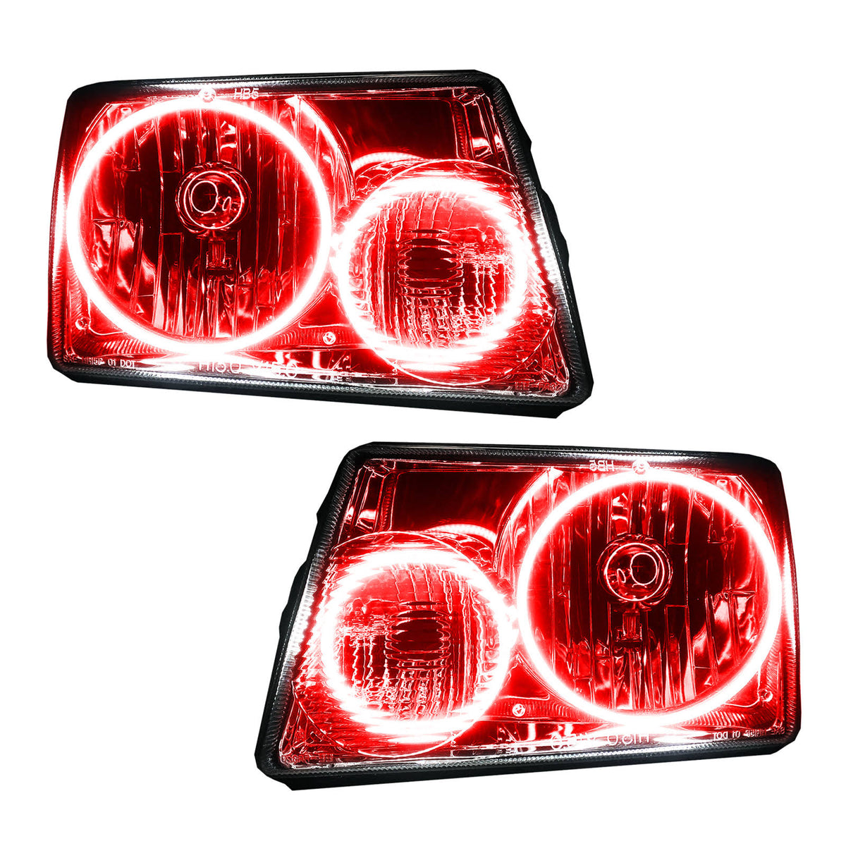 Red Halo Headlights for Ford Ranger F548