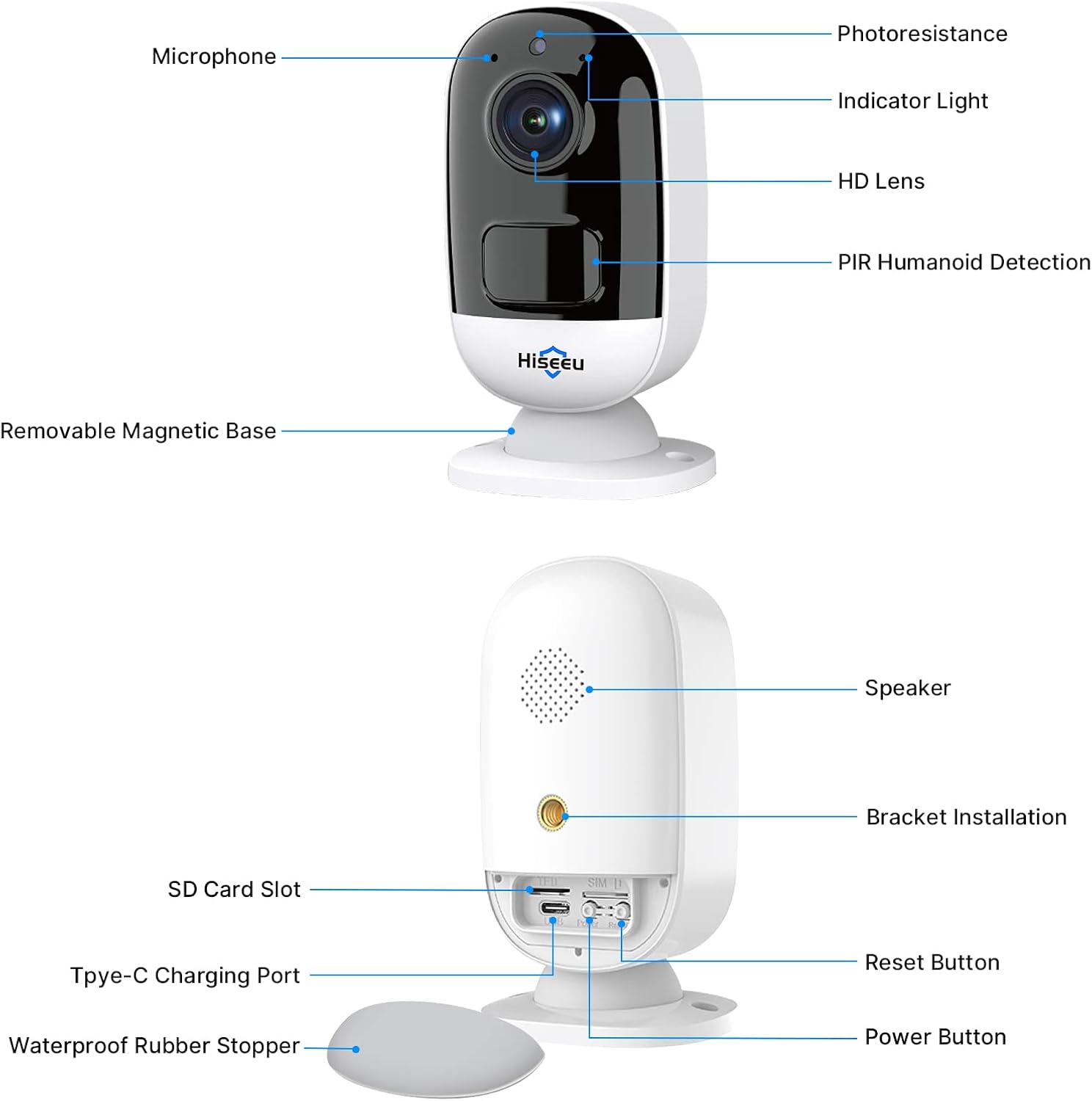 2k Outdoor Security Camera System, 2-Cam Wire-Free, 4 Channel, Night Vision C9358