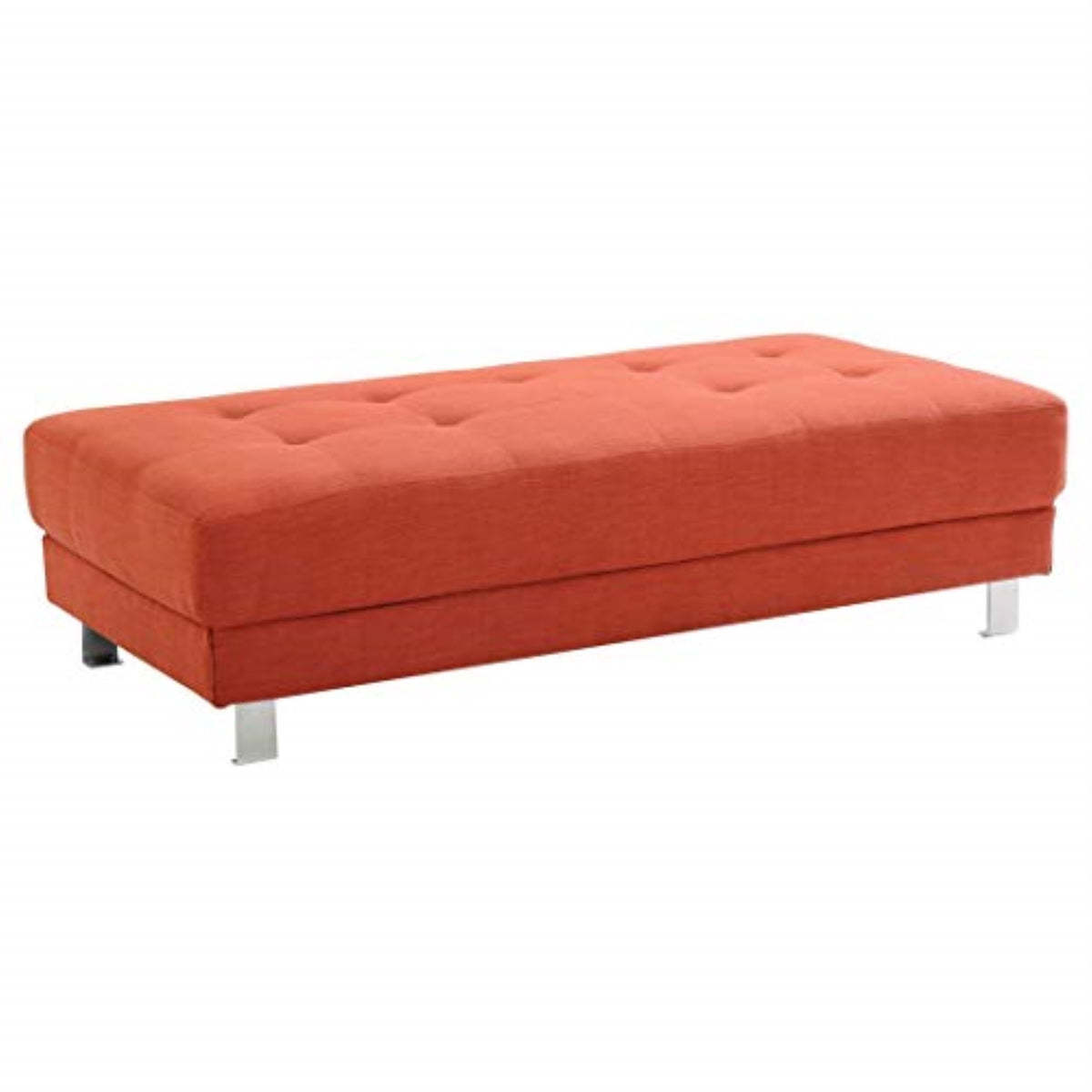 Orange Twill Fabric Ottoman N340763