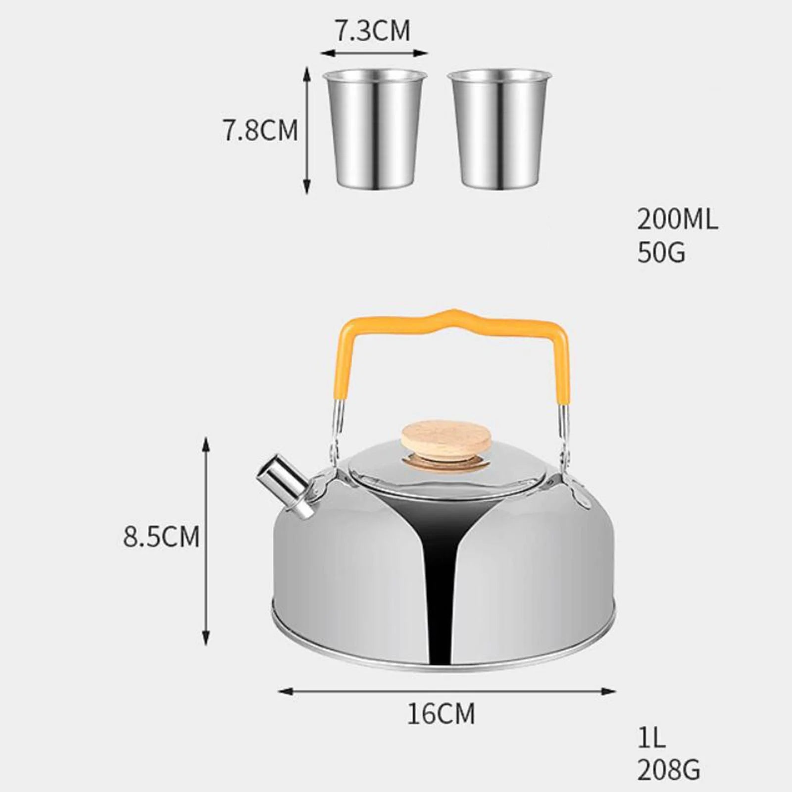 5 Pieces Camping Cookware Set with Carry Bag T459637