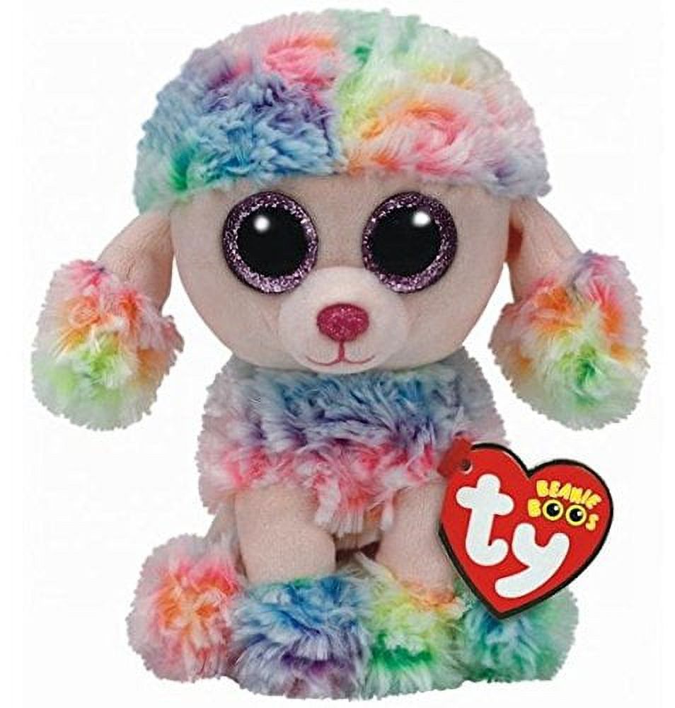 Rainbow Poodle Stuffed Animal 6 inch M340163