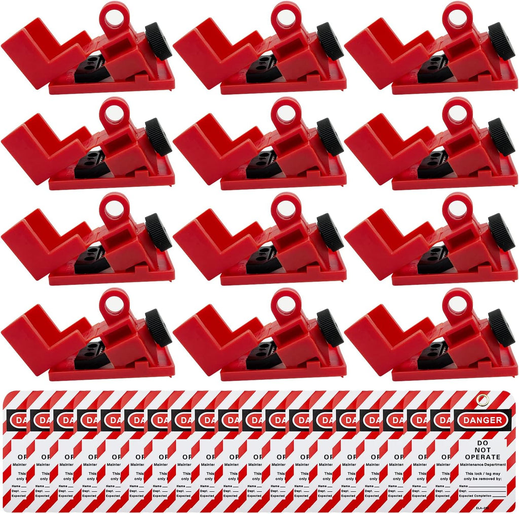 Circuit Breaker Lockout Device Lockout Tagout Kit 20 PCS Universal Electrical Loto Station Set Pack of 2 I76206