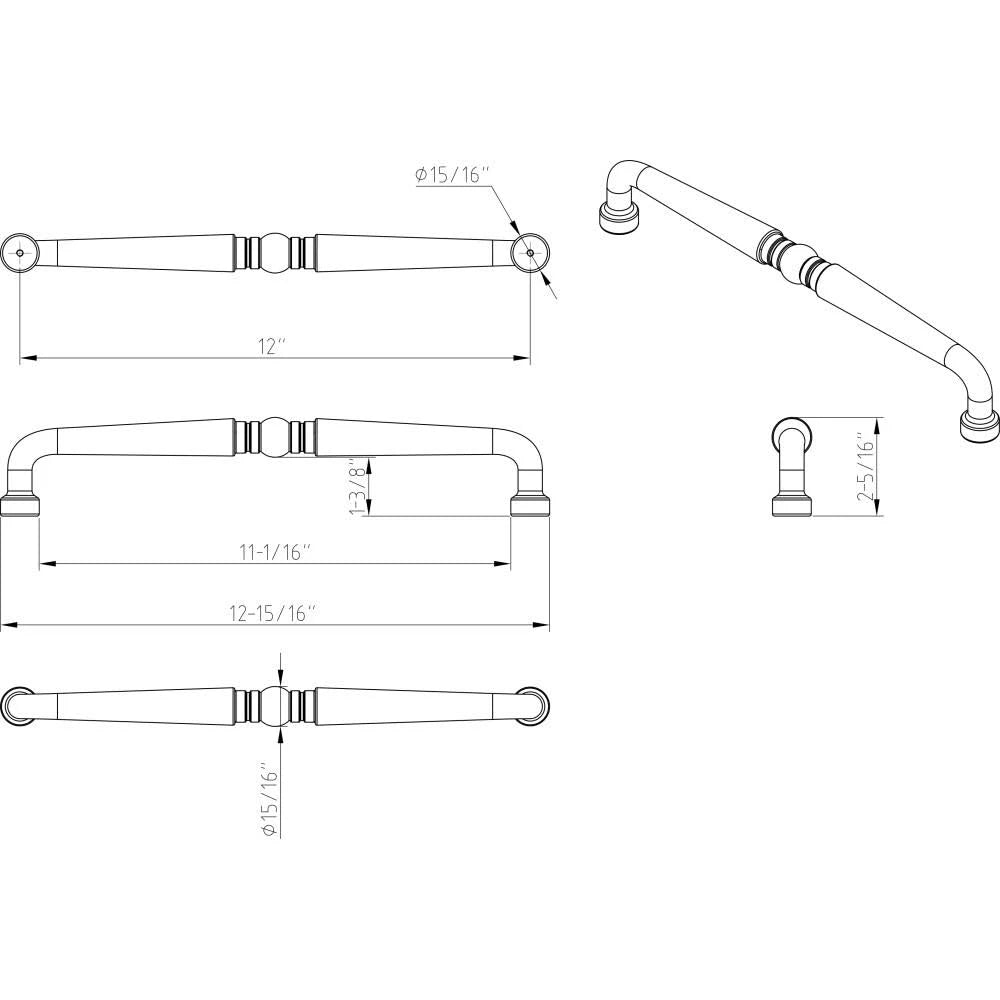 Satin Nickel Cabinet Pull B65239