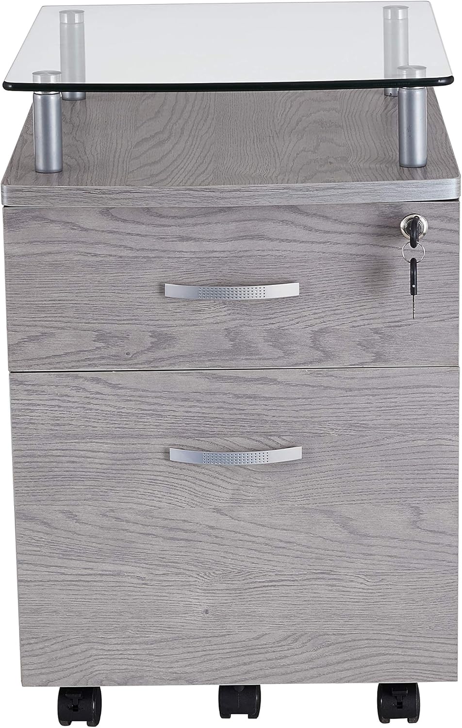 Gray Rolling File Cabinet K271
