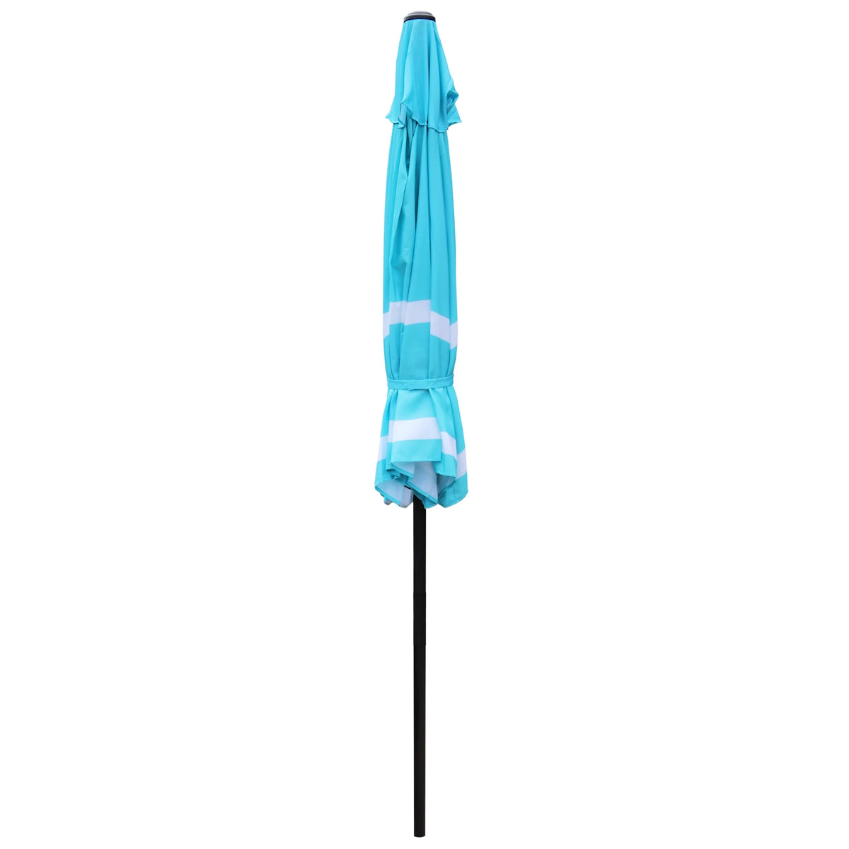 9FT Aqua & White Stripe Umbrella K680