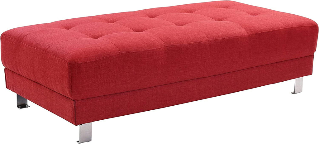 Orange Twill Fabric Ottoman N340763