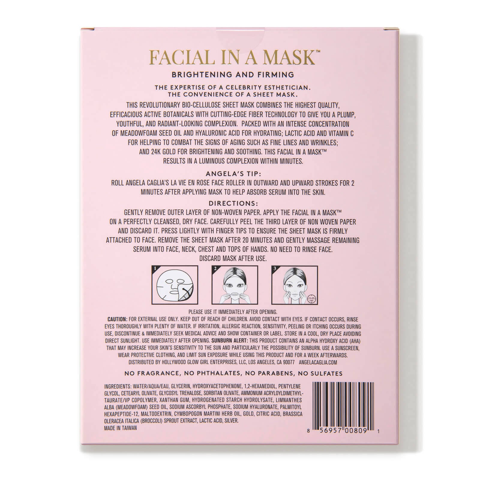Facial Mask, 3 Sheets W681