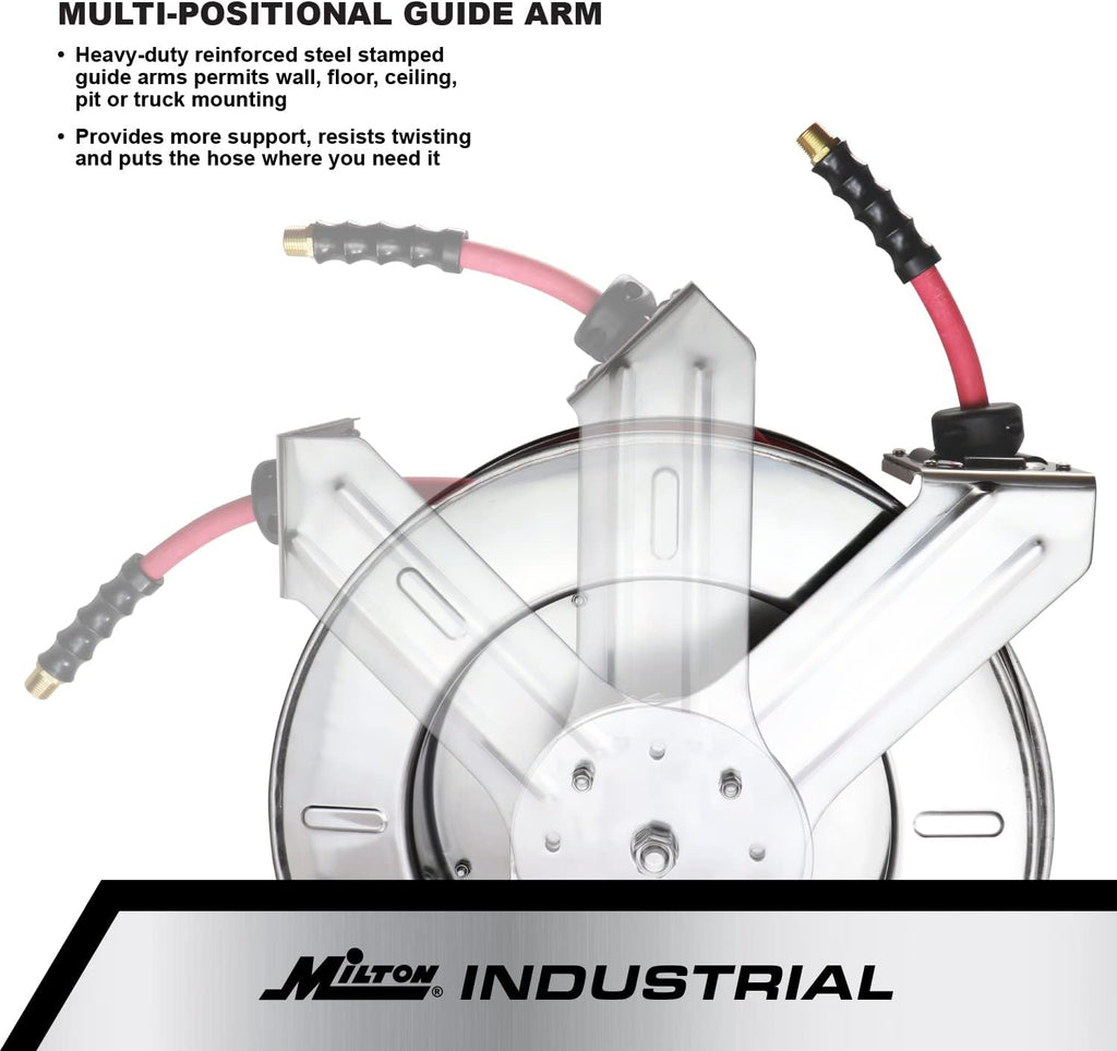 Industrial Stainless Steel Retractable Hose Reel E69129