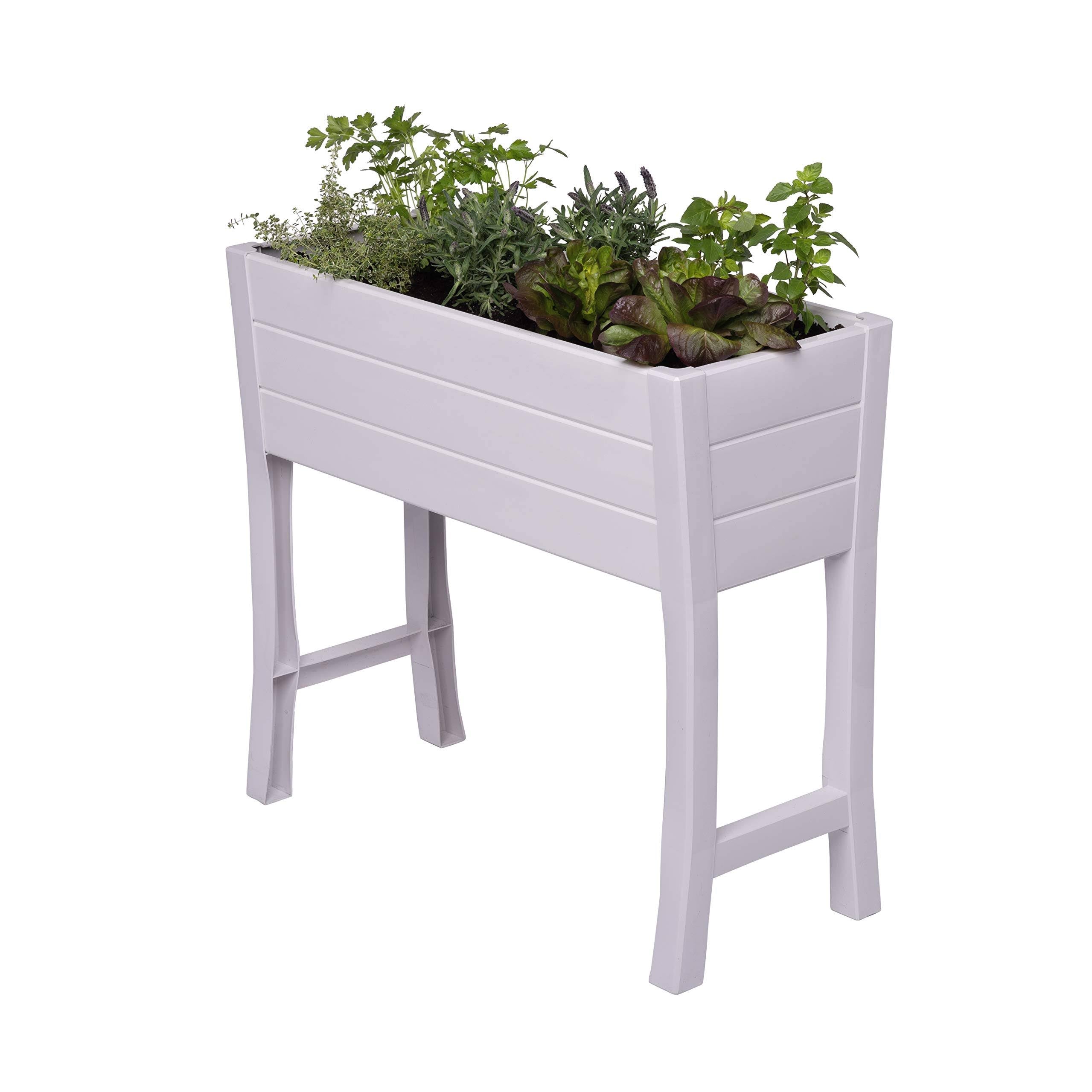 Elevated Garden Box, PVC, White I769