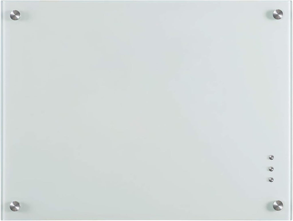 Black 48x36 Inches Glass Dry Erase Board with Pen Tray Q50977