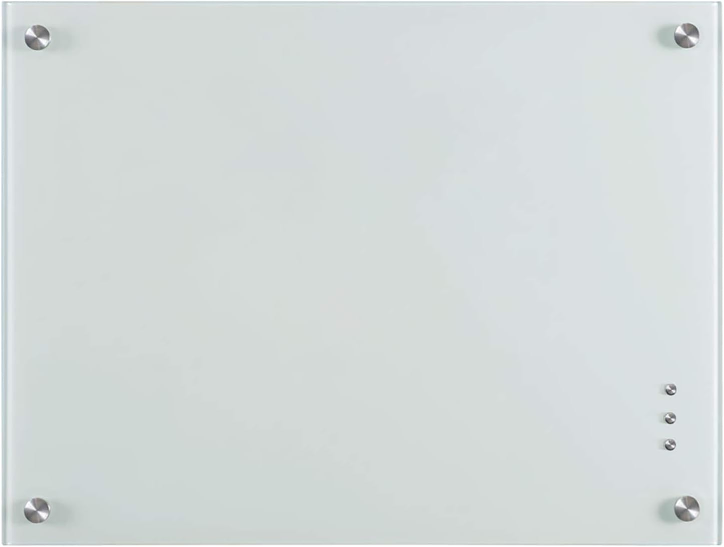 Black 48x36 Inches Glass Dry Erase Board with Pen Tray Q50977