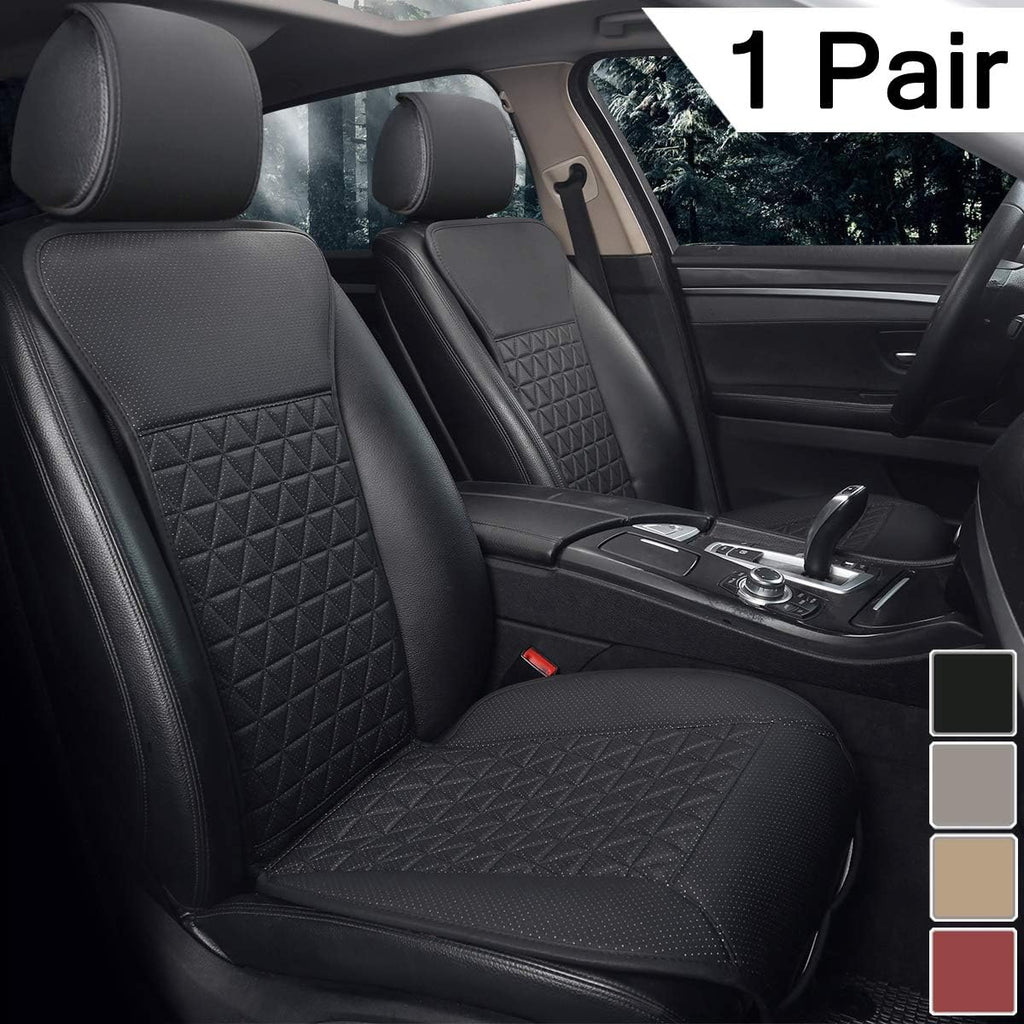 Beige PU Car Seat Covers for Front Seats L78687