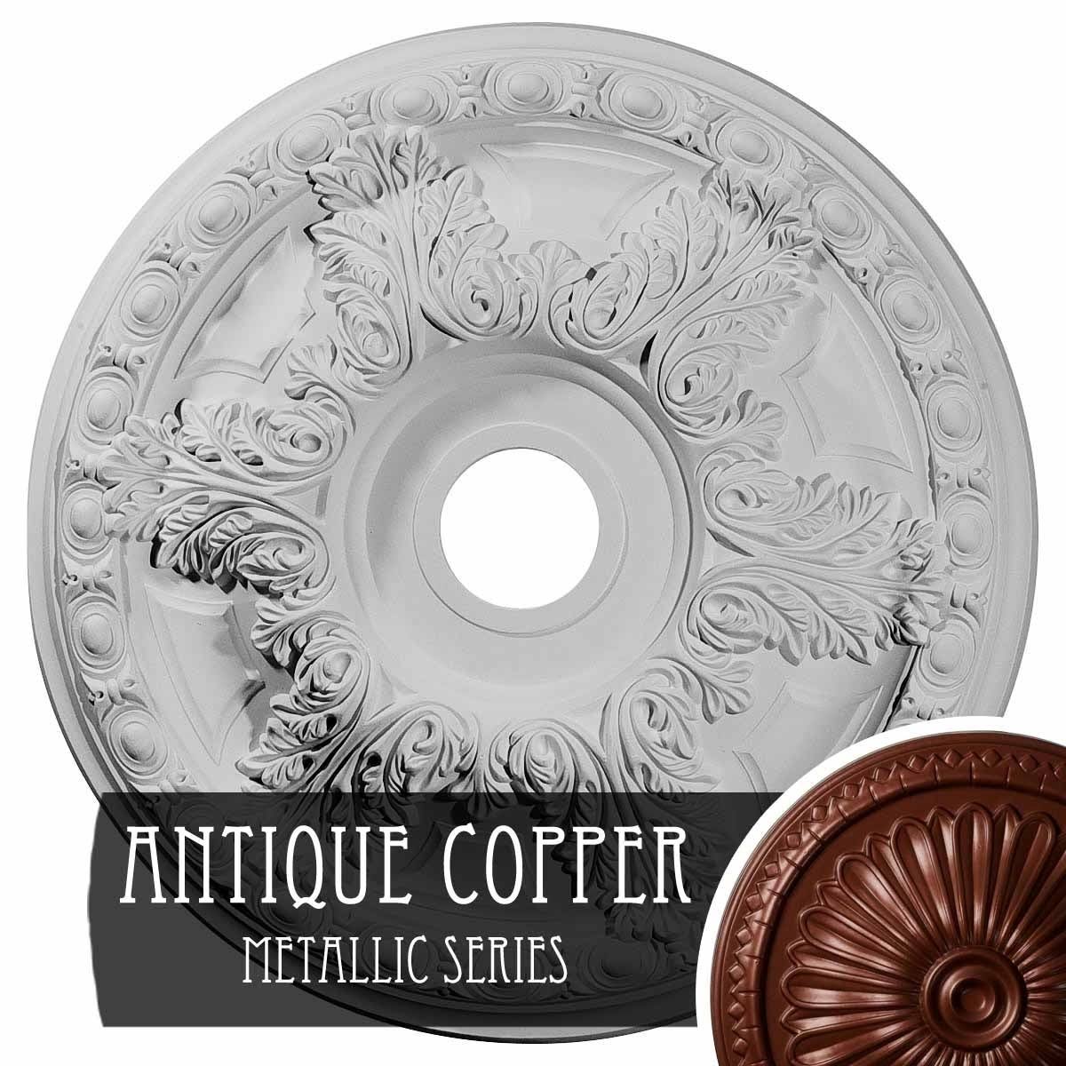 23 3/8x22OD x 3 5/8x22ID x 2 1/2x22P Ceiling Medallion V824