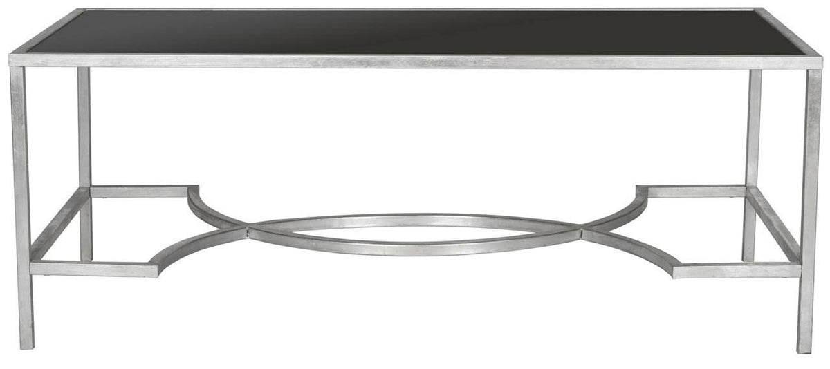 Silver/Black Glass Coffee Table E1705