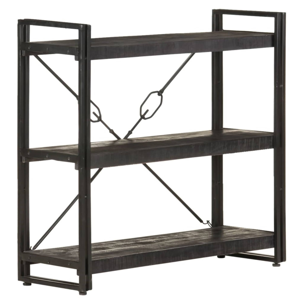 3-Tier Solid Mango Wood Bookcase B862659