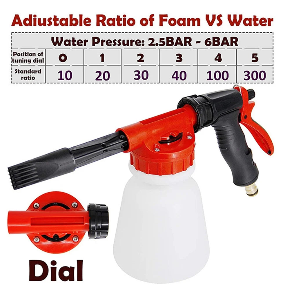 Foam Sprayer Nozzle Kit with 1 Liter Bottle Universal Connectors A701625