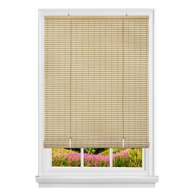 Cordless Vinyl Semi-Sheer Roll-Up Shade, 72x22 W x 72x22 L, Desert/Almond R5719