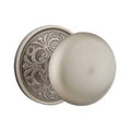 Pewter Double Dummy Door Knob with Lancaster Rose G51547