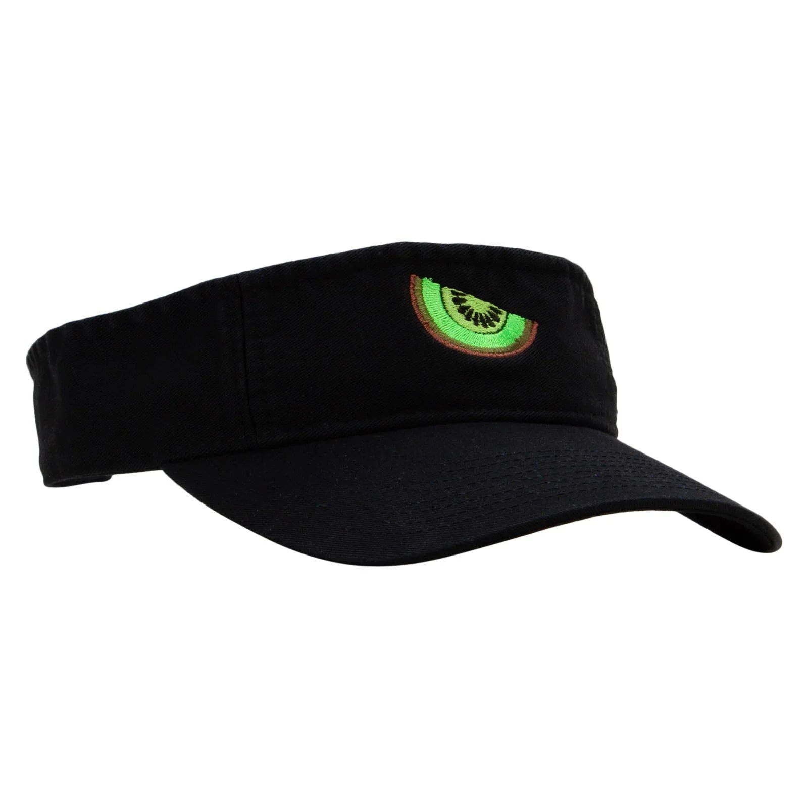 Black Cotton Twill Washed Visor W478