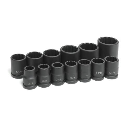 3/4x22 Drive 13-Piece 12 Point Standard Set S6106