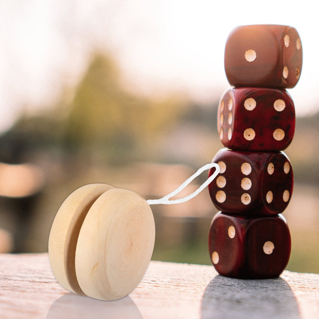 10 Pcs Unfinished Wood Yo-yo E895