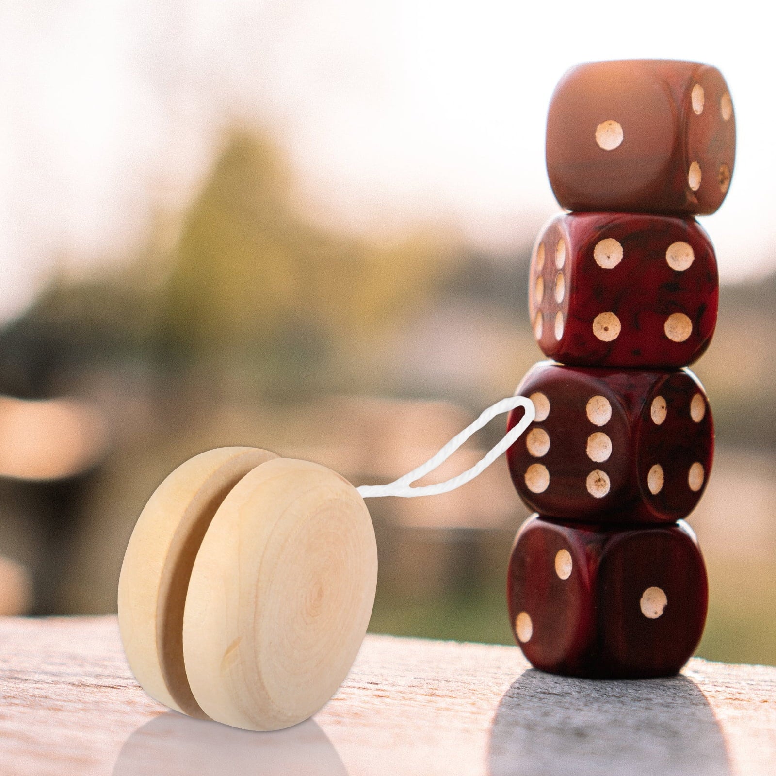 10 Pcs Unfinished Wood Yo-yo E895