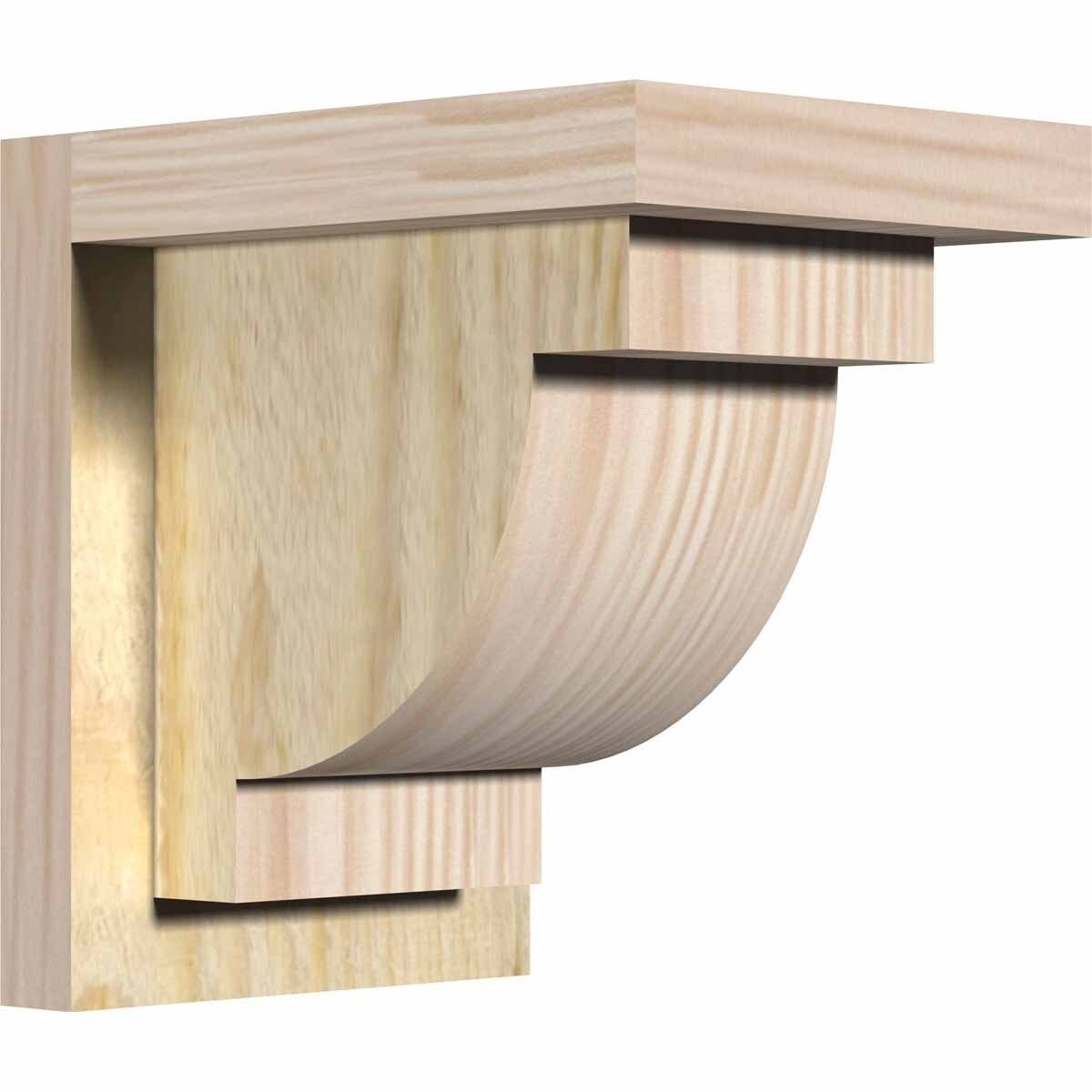 Alpine Rough Sawn Corbel with Backplate, Douglas Fir W2967
