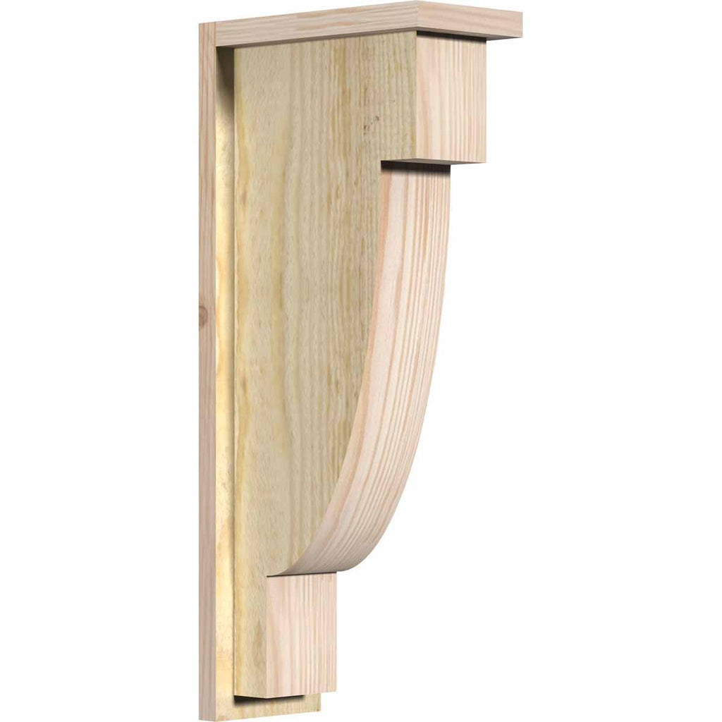 Alpine Rough Sawn Corbel with Backplate, Douglas Fir W2967