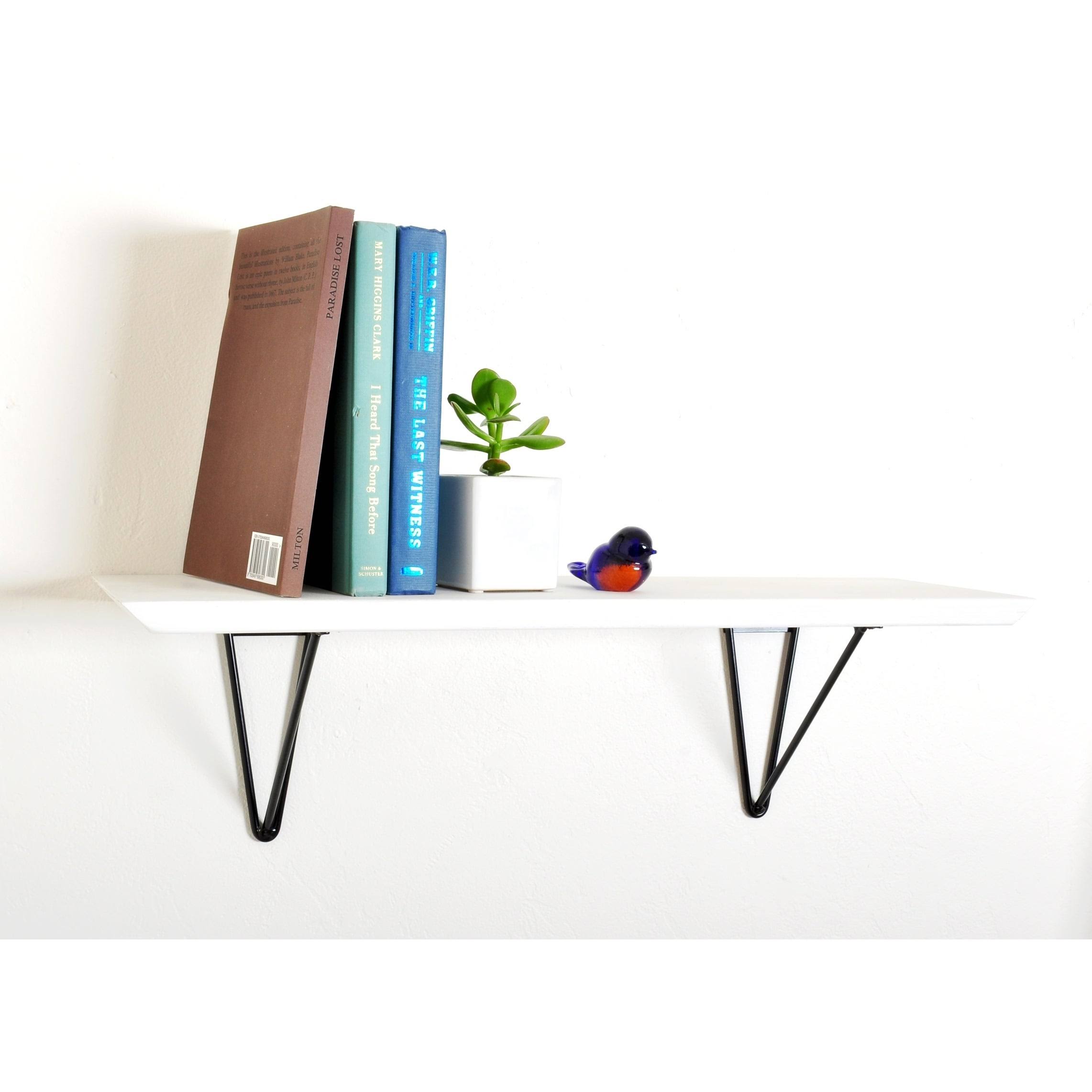 Dark Brown Wood Bracket Shelf G14125