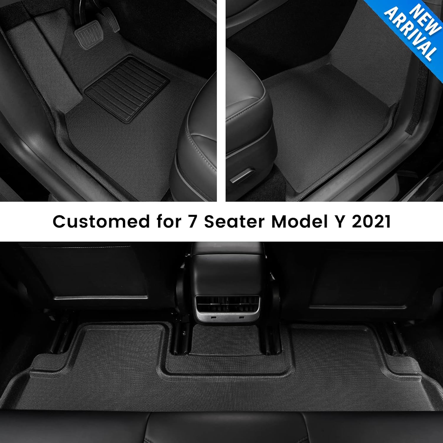 7 Seater Waterproof Floor Mats for Tesla Model Y Q2287
