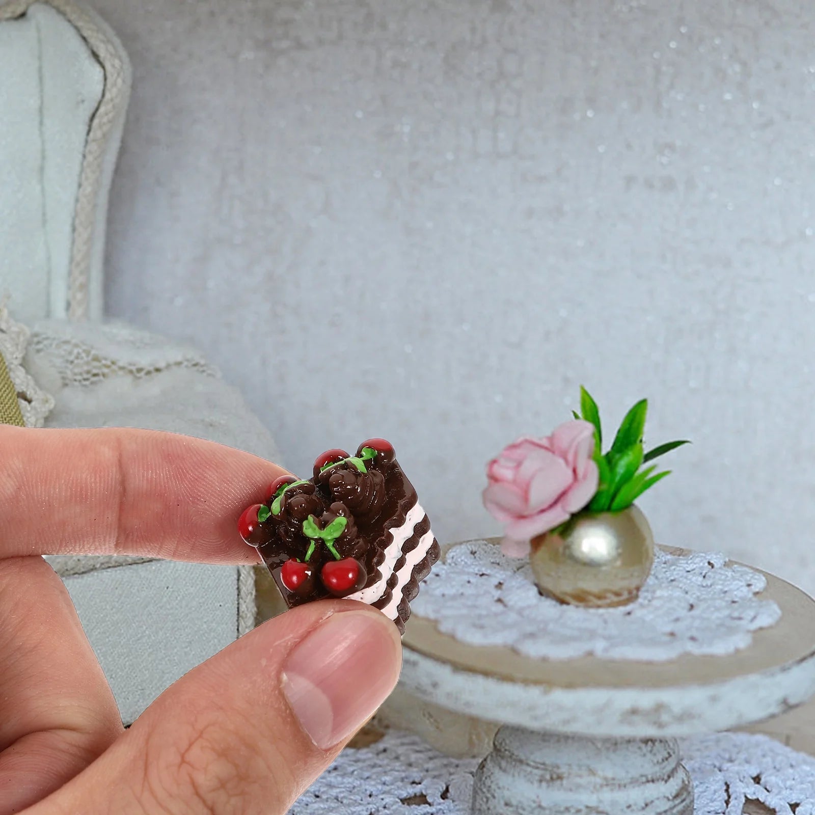 12 Pcs Simulated Mini Cake Ornaments Desserts Model I42236