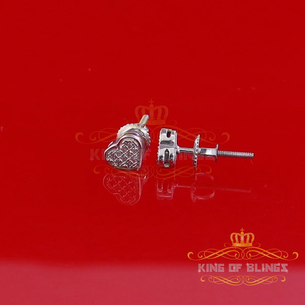 925 White Silver Round Diamond Earrings O827