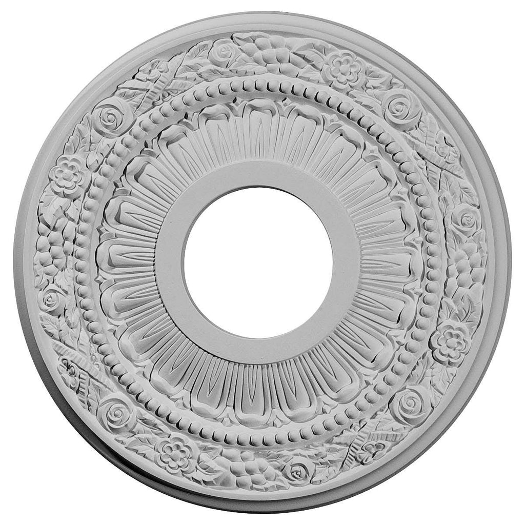 12 1/8x22OD x 3 5/8x22ID x 7/8x22P Ceiling Medallion, Hand-Painted Mississippi Mud J67687