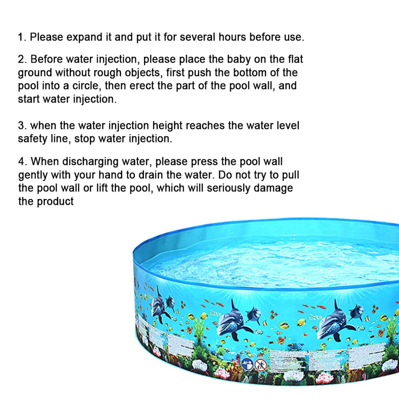Inflatable Plastic Swimming Pool U472
