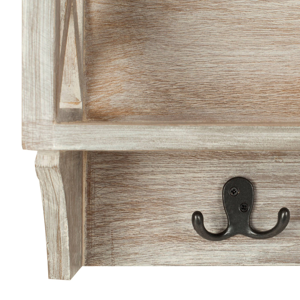 Grey Hanging Storage Wall Rack G836