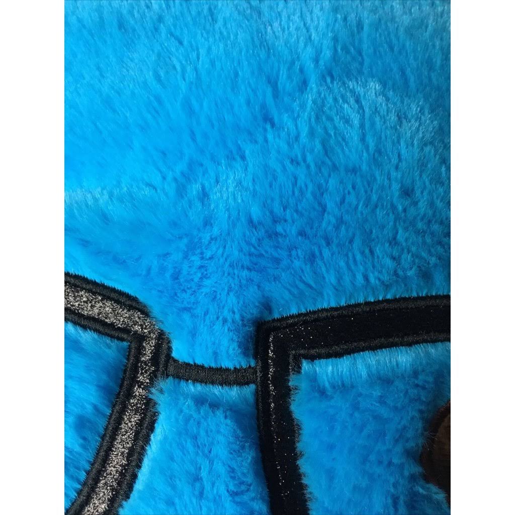 Blue Mustache Bunny Plush E513