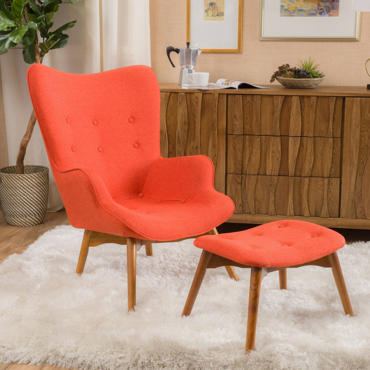 Grey Mid Century Chair Set T1983