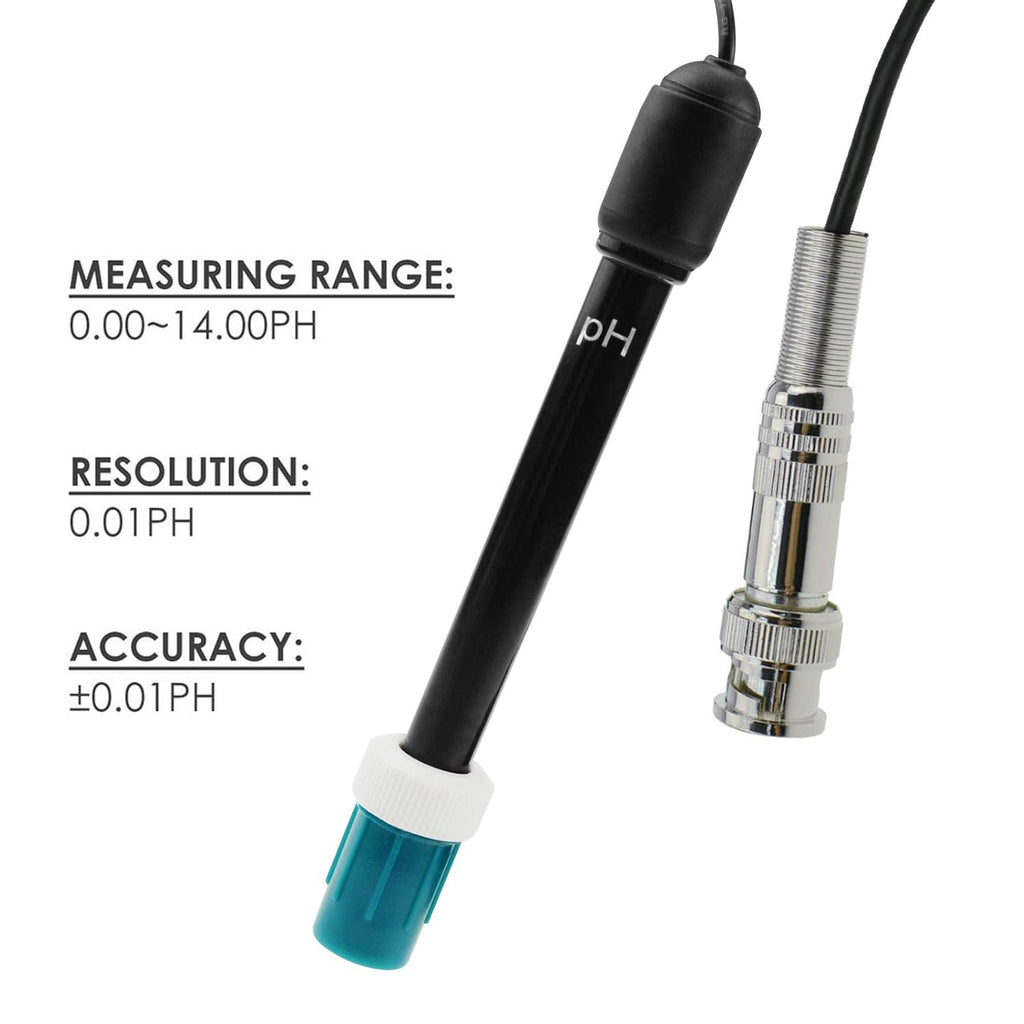 pH Electrode Probe with BNC Connector, 300cm Cable U368