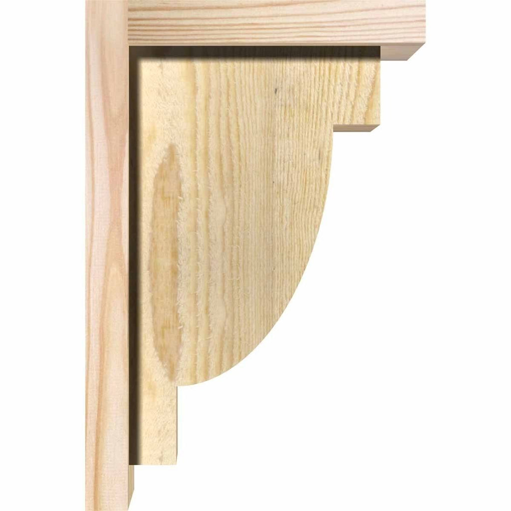 Alpine Rough Sawn Corbel with Backplate, Douglas Fir W2967