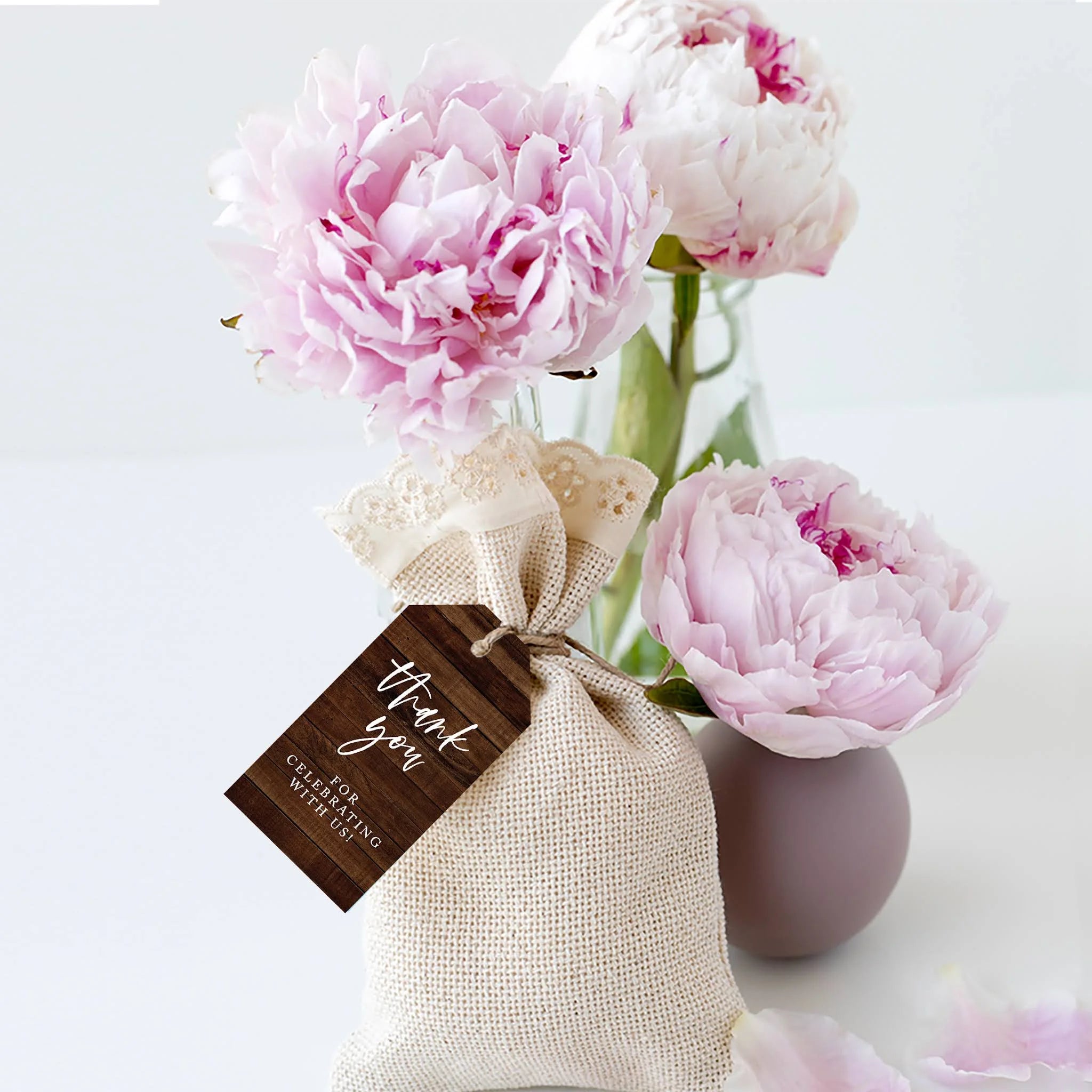 Rustic Wood Cardstock Gift Tags with Bakers Twine 100-Pk H64507