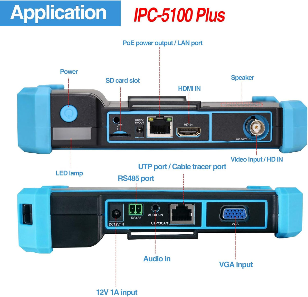 5inch IPS Touch Screen IP Camera Tester I29771