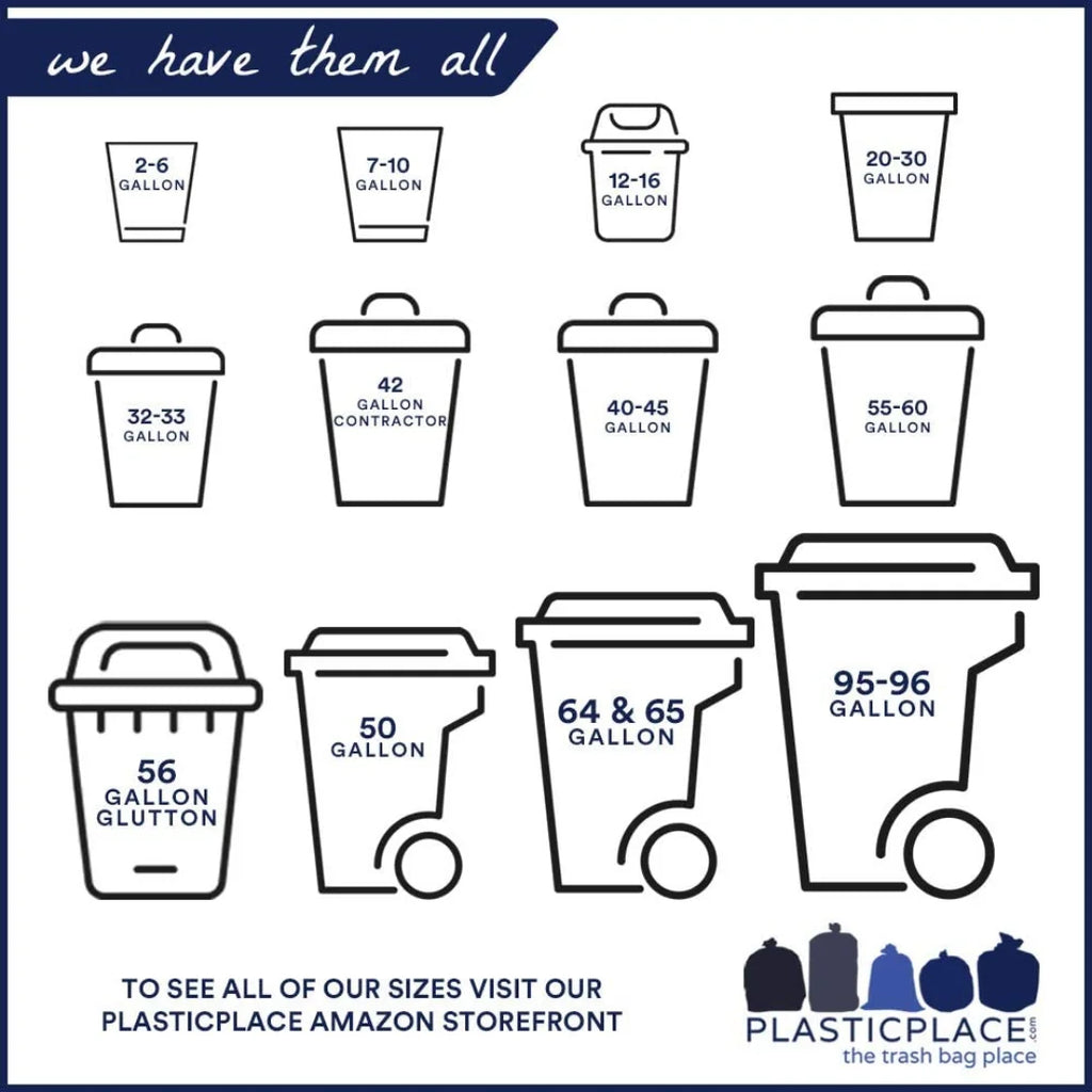 Black 2.0 Mil 50 Count Trash Bags C4892