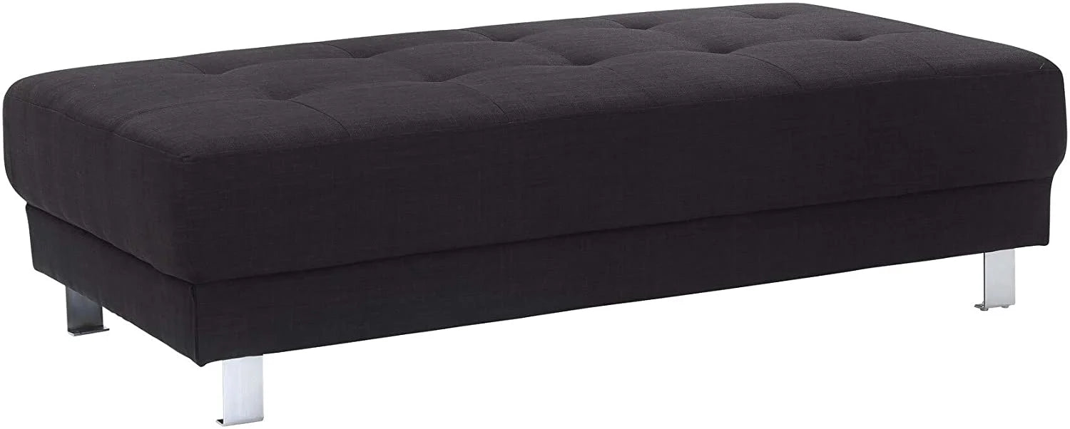 Orange Twill Fabric Ottoman N340763