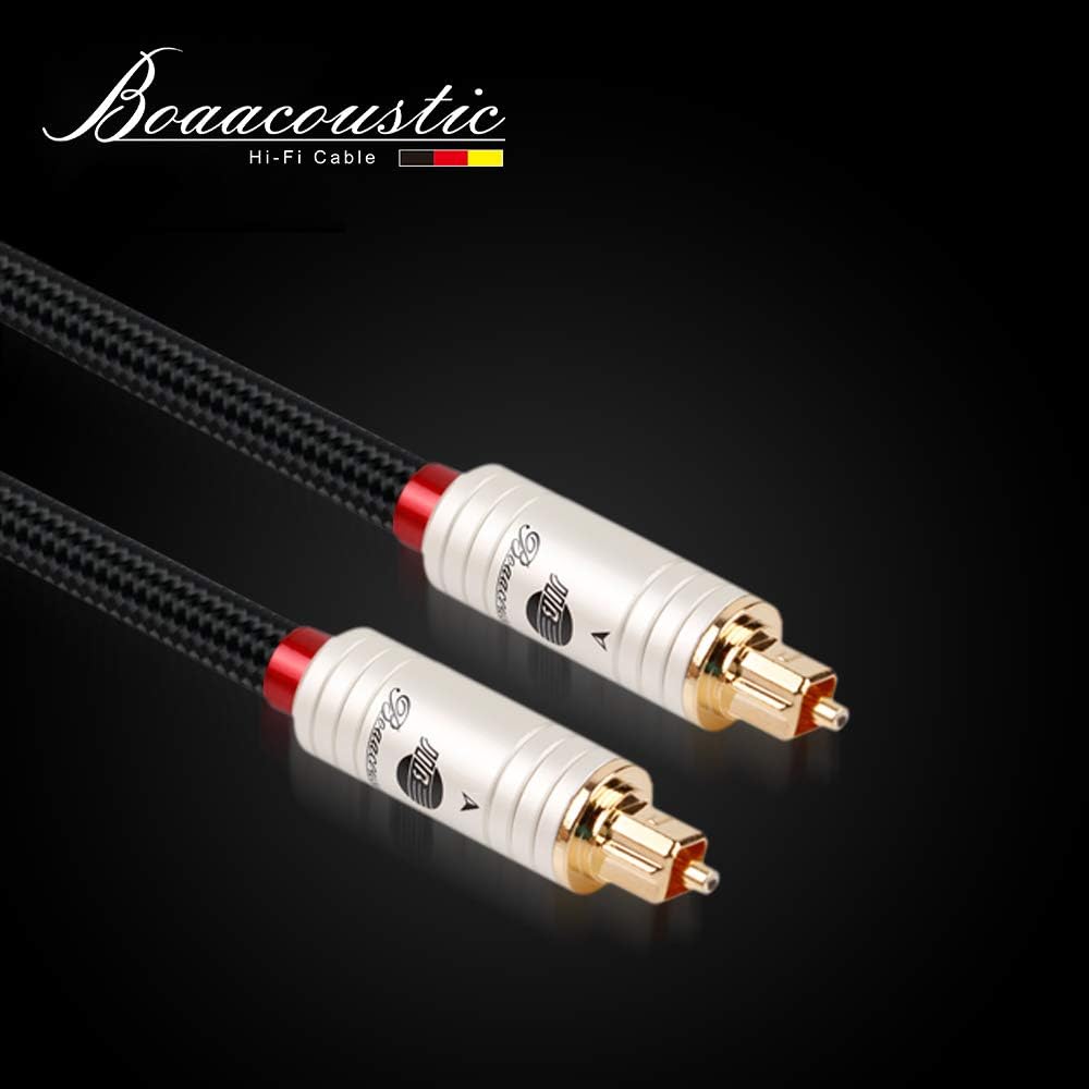 HiFi Fiber Optical Audio Cable, Toslink Cable Male to Male, 6ft/2M N671